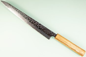 Tsunehisa AUS10 Tsuchime Damascus Wa-Sujihiki 245mm Oak