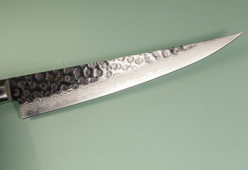 Damascus 17 Hammered Fisch/Filetiermesser 215mm