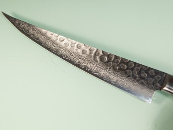 Damascus 17 Hammered Fisch/Filetiermesser 215mm