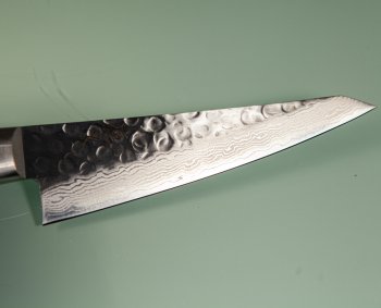 Damascus 17 Hammered Honesuki 145mm