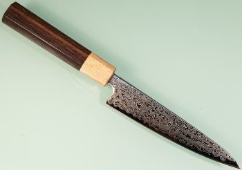 Tsunehisa SLD Damascus polish Wa-Petty 140mm RWO