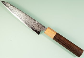 Tsunehisa SLD Damascus polish Wa-Petty 140mm RWO