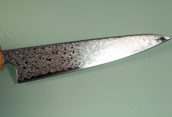 Tsunehisa SLD Damascus polish Wa-Petty 140mm RWO