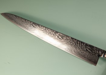 Tsunehisa AUS10 Nami Damascus Sujihiki 245mm