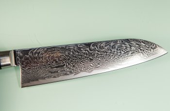 Tsunehisa AUS10 Nami Damascus Santoku 185mm