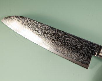 Tsunehisa AUS10 Nami Damascus Santoku 185mm