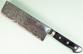 Tsunehisa AUS10 Nami Damascus Nakiri 165mm