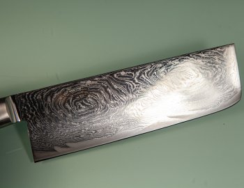 Tsunehisa AUS10 Nami Damascus Nakiri 165mm