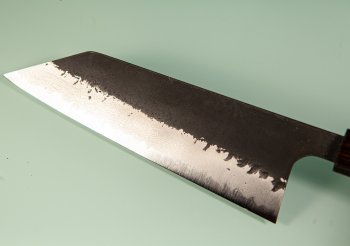 Damastmesser Hatsukokoro Shinkiro AS Damaskus Wa-Bunka 170mm Ebony