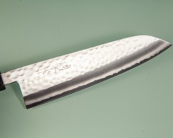 Masutani VG-1 Tsuchime Wa-Santoku 180mm grn stabilisiert