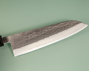 Masutani VG-1 Tsuchime Wa-Santoku 180mm grn stabilisiert