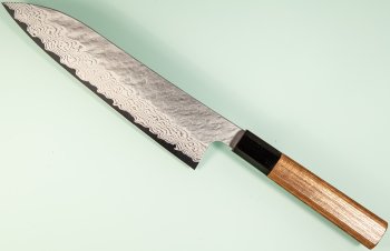 Nigara VG10 Tsuchime Damascus Wa-Gyuto 205mm Teak