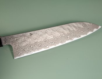 Nigara VG10 Tsuchime Damascus Wa-Gyuto 205mm Teak
