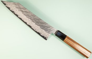 Nigara VG10 Tsuchime Damascus Wa-Kiritsuke 205mm Teak