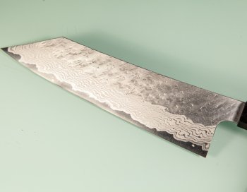 Nigara VG10 Tsuchime Damascus Wa-Kiritsuke 205mm Teak