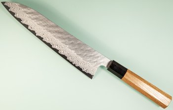 Nigara VG10 Tsuchime Damascus Wa-Gyuto 230mm Teak