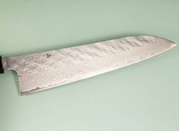 Nigara VG10 Tsuchime Damascus Wa-Gyuto 230mm Teak