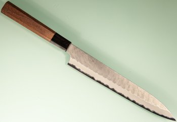 Nigara AS Satin Tsuchime Wa-Sujihiki 240mm Walnut/Buffalo