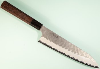 Nigara AS Satin Tsuchime Wa-Gyuto 200mm Walnut/Buffalo