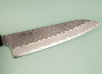 Nigara AS Satin Tsuchime Wa-Gyuto 200mm Walnut/Buffalo