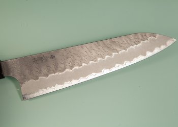 Nigara AS Satin Tsuchime Wa-Gyuto 200mm Walnut/Buffalo