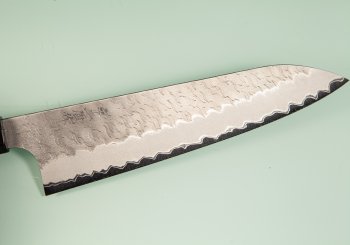 Nigara AS Satin Tsuchime Wa-Gyuto 200mm Walnut/Buffalo