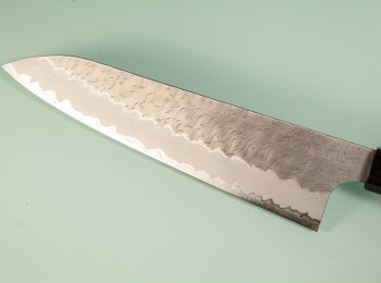 Nigara AS Satin Tsuchime Wa-Gyuto 200mm Walnut/Buffalo