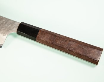 Nigara AS Satin Tsuchime Wa-Kiritsuke Gyuto 200mm Walnut/Buffalo