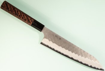 Nigara AS Satin Tsuchime Wa-Gyuto 200mm Wenge/Buffalo