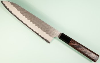 Nigara AS Satin Tsuchime Wa-Gyuto 200mm Wenge/Buffalo