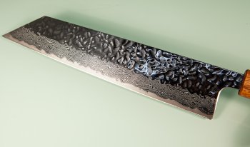 Tsunehisa AUS10 Tsuchime Damascus Wa-Kiritsuke 245mm Oak