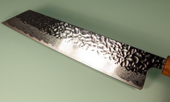 Tsunehisa AUS10 Tsuchime Damascus Wa-Kiritsuke 245mm Oak