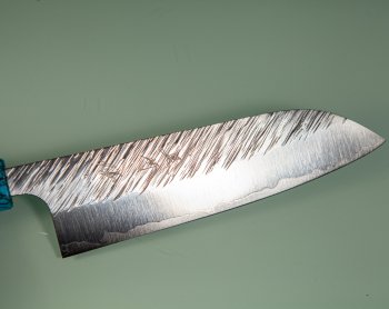 Yu Kurosaki R2 Fujin Turquoise Wa-Santoku 170mm