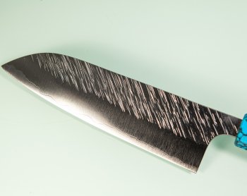 Yu Kurosaki R2 Fujin Turquoise Wa-Santoku 170mm