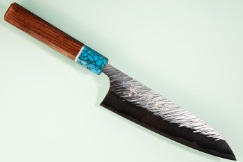 Yu Kurosaki R2 Fujin Turquoise Wa-Ko-Santoku 150mm