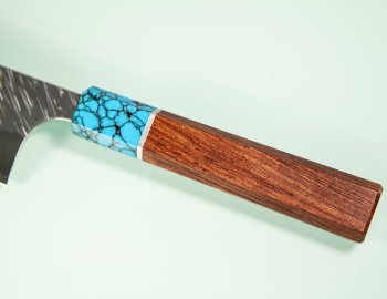 Yu Kurosaki R2 Fujin Turquoise Wa-Ko-Santoku 150mm