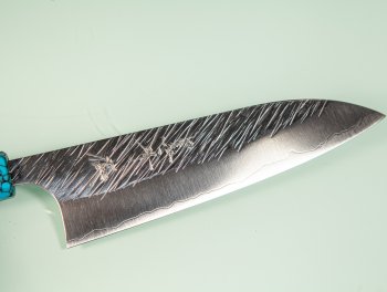 Yu Kurosaki R2 Fujin Turquoise Wa-Ko-Santoku 150mm