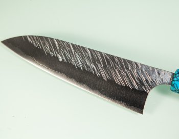 Yu Kurosaki R2 Fujin Turquoise Wa-Ko-Santoku 150mm