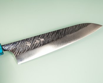 Yu Kurosaki R2 Fujin Turquoise Wa-Gyuto 215mm