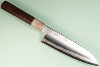 Myojin Riki Seisakusho Cobalt Wa-Santoku 170mm Rosenholz/helles Bffelhorn