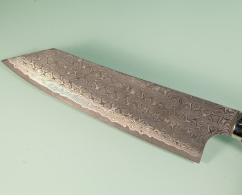 Nigara R2 Anmon Damascus Kiritsuke 200mm Ironwood