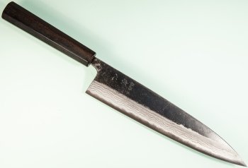 Hatsukokoro Kumokage AO2 Kuro Dama Wa-Gyuto 240mm Mono Ebony