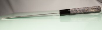Tsunehisa AUS10 Tsuchime Damascus Wa-Nakiri 165mm grau stabilisiert/Bffelhorn