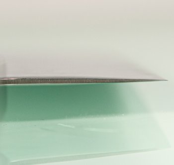 Tsunehisa AUS10 Tsuchime Damascus Wa-Nakiri 165mm grau stabilisiert/Bffelhorn