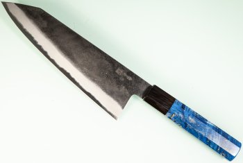 Tanaka Kurouchi AO2 Wa-Monster-Bunka 200mm blau stabilisiert Bffelhorn