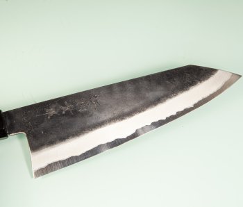 Tanaka Kurouchi AO2 Wa-Monster-Bunka 200mm blau stabilisiert Bffelhorn