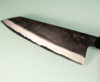 Tanaka Kurouchi AO2 Wa-Monster-Bunka 200mm blau stabilisiert Bffelhorn