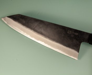 Tanaka Kurouchi AO2 Wa-Monster-Bunka 200mm blau stabilisiert Bffelhorn