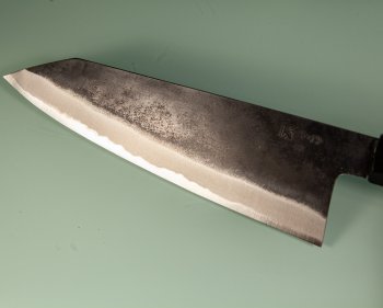 Tanaka Kurouchi AO2 Wa-Monster-Bunka 200mm blau stabilisiert Bffelhorn