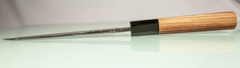 Hatsukokoro Kumokage AO2 Kuro Dama Wa-Honesuki 150mm Teak